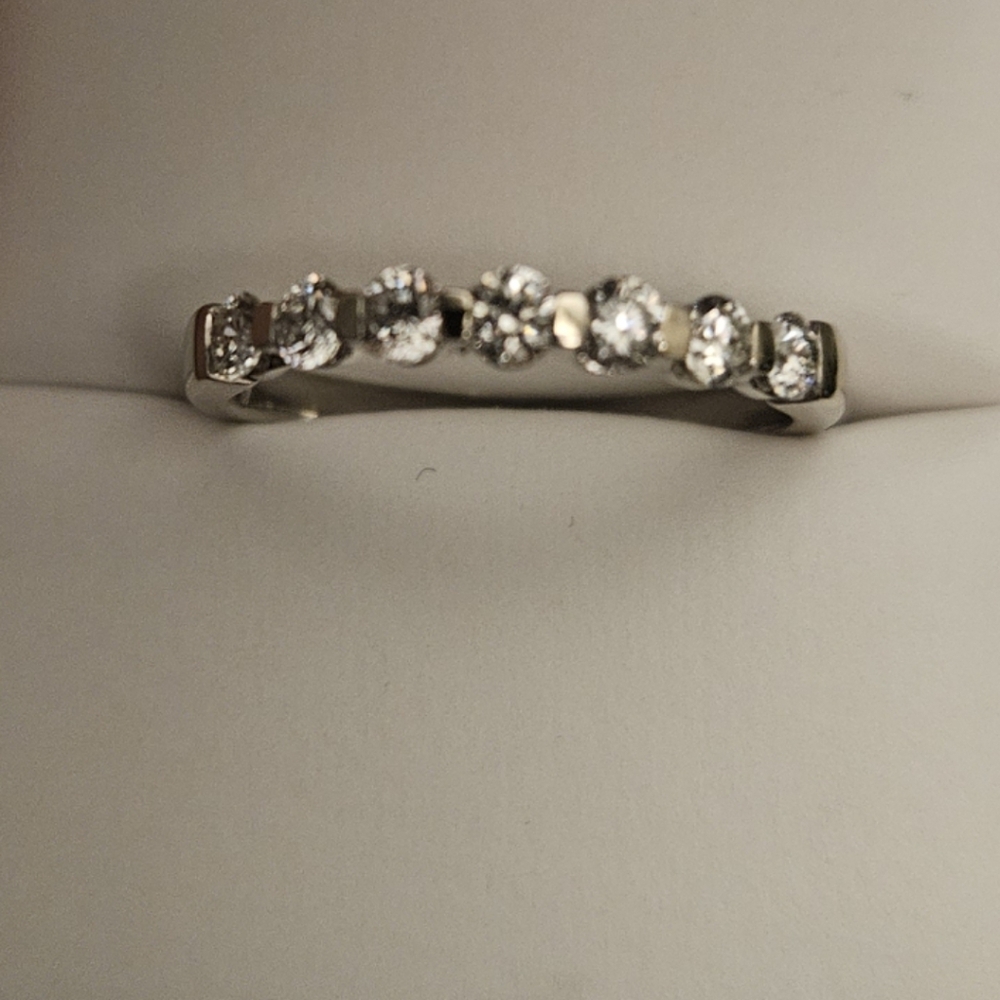 White Gold and Diamond Band